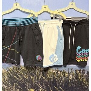 Lot Of 3 Cookies Show N Prove‎ Sweat Shorts Men's XL Natural  Drawstring